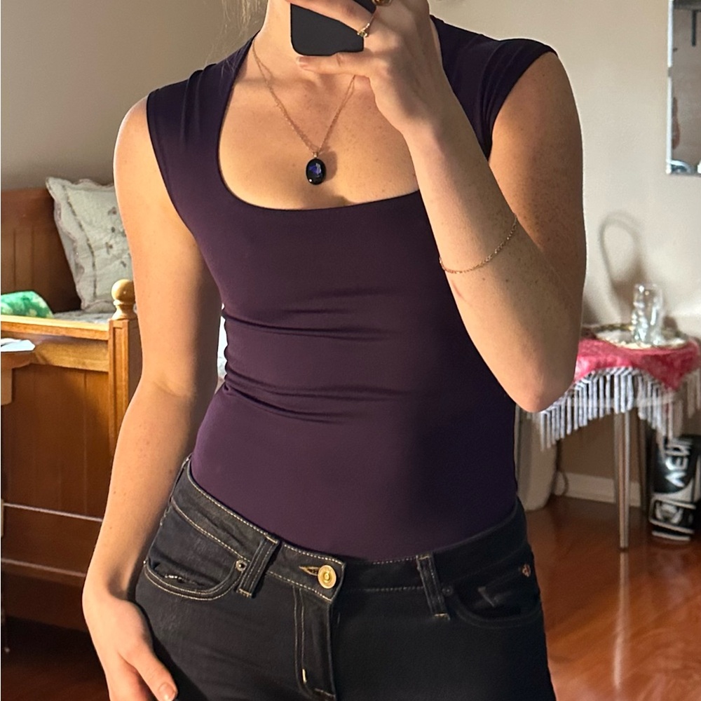 Express Plum Bodysuit